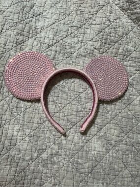 Custom Pink Sequins Mickey Ears